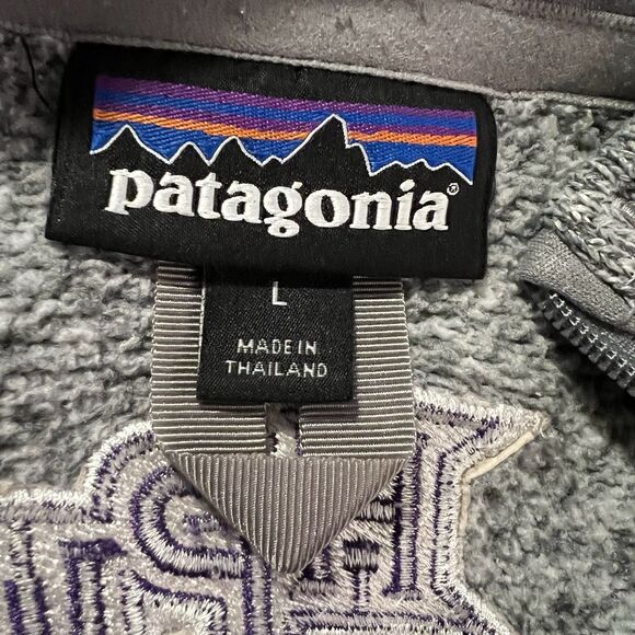 patagonia womens pullover Fleece Large High Point University 1/4 zip - Picture 4 of 6